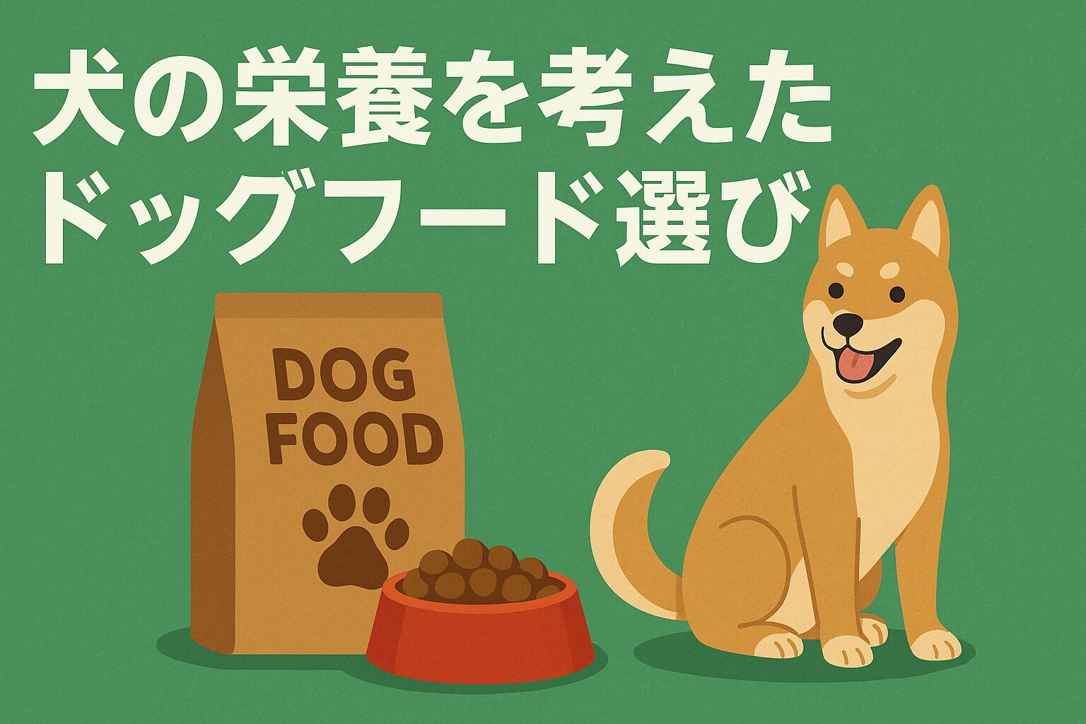 犬の栄養を考えたドッグフード選び