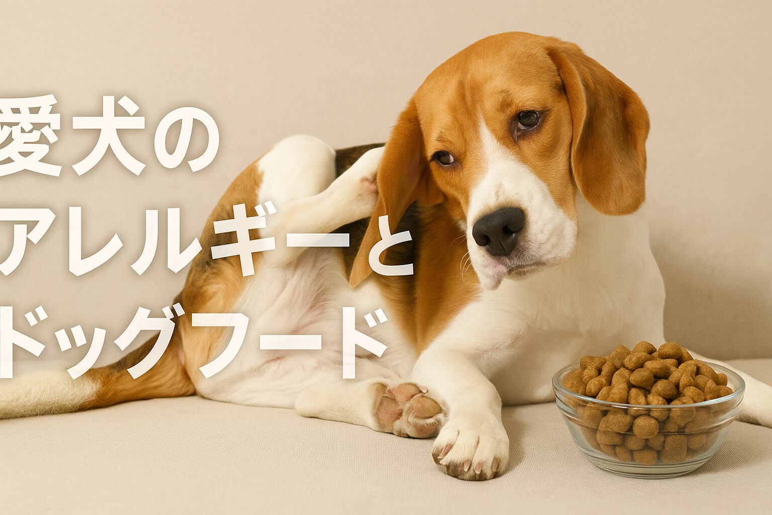 愛犬のアレルギーとドッグフード