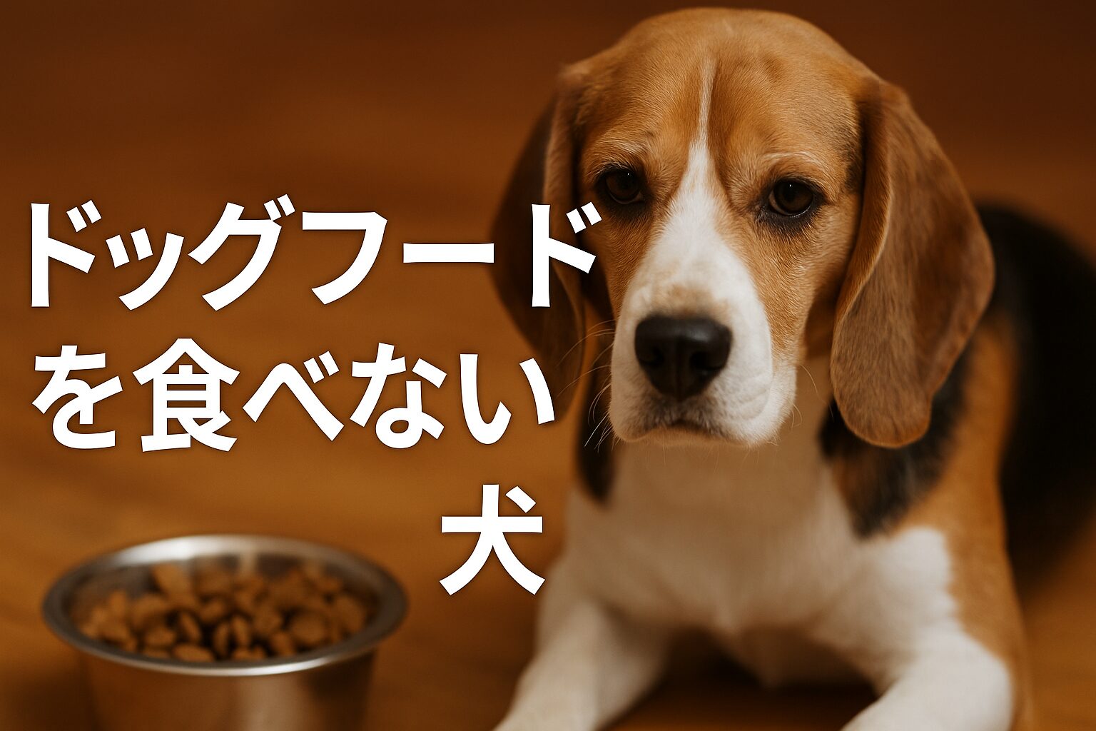 ドッグフードを食べない犬