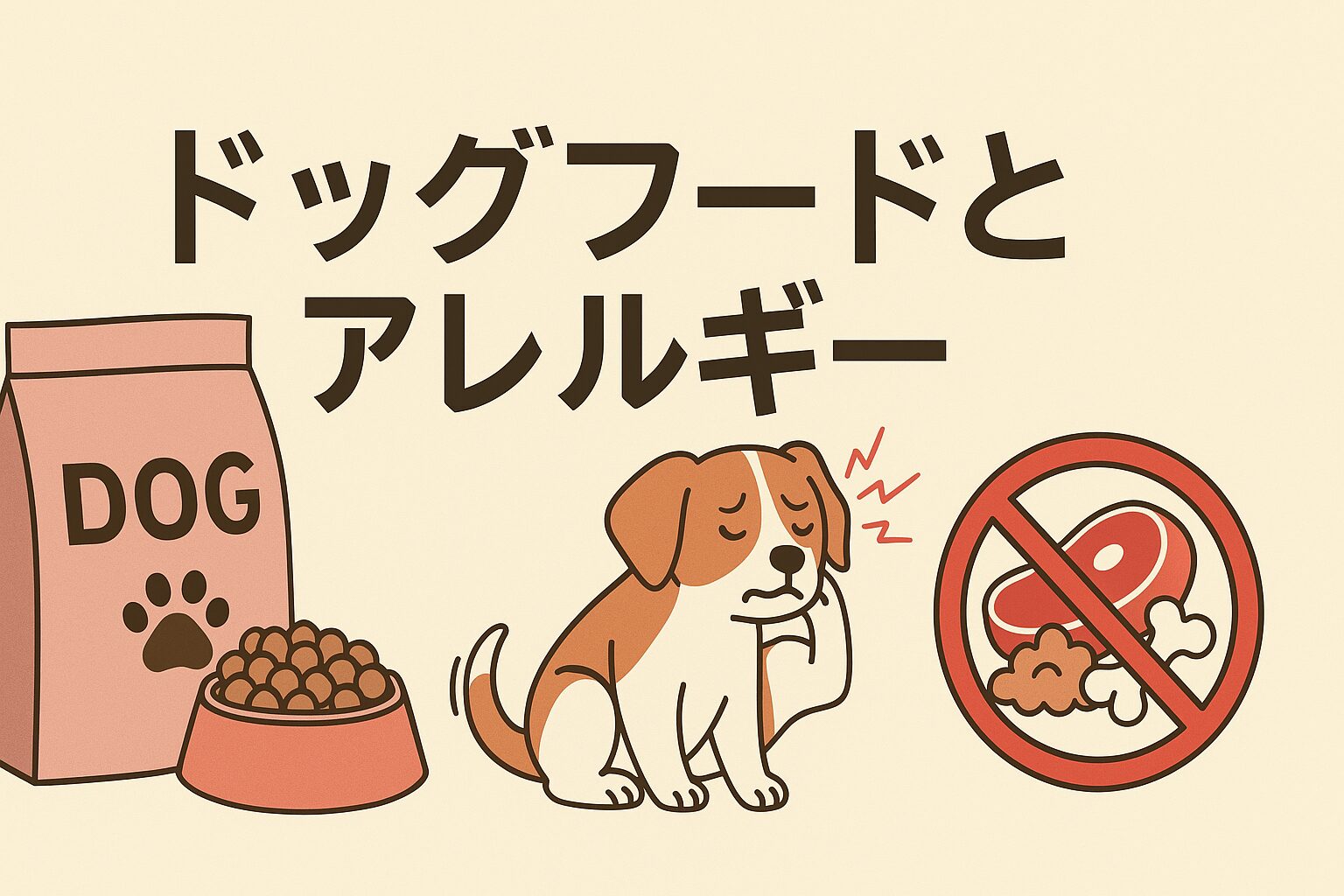 ドッグフードとアレルギー