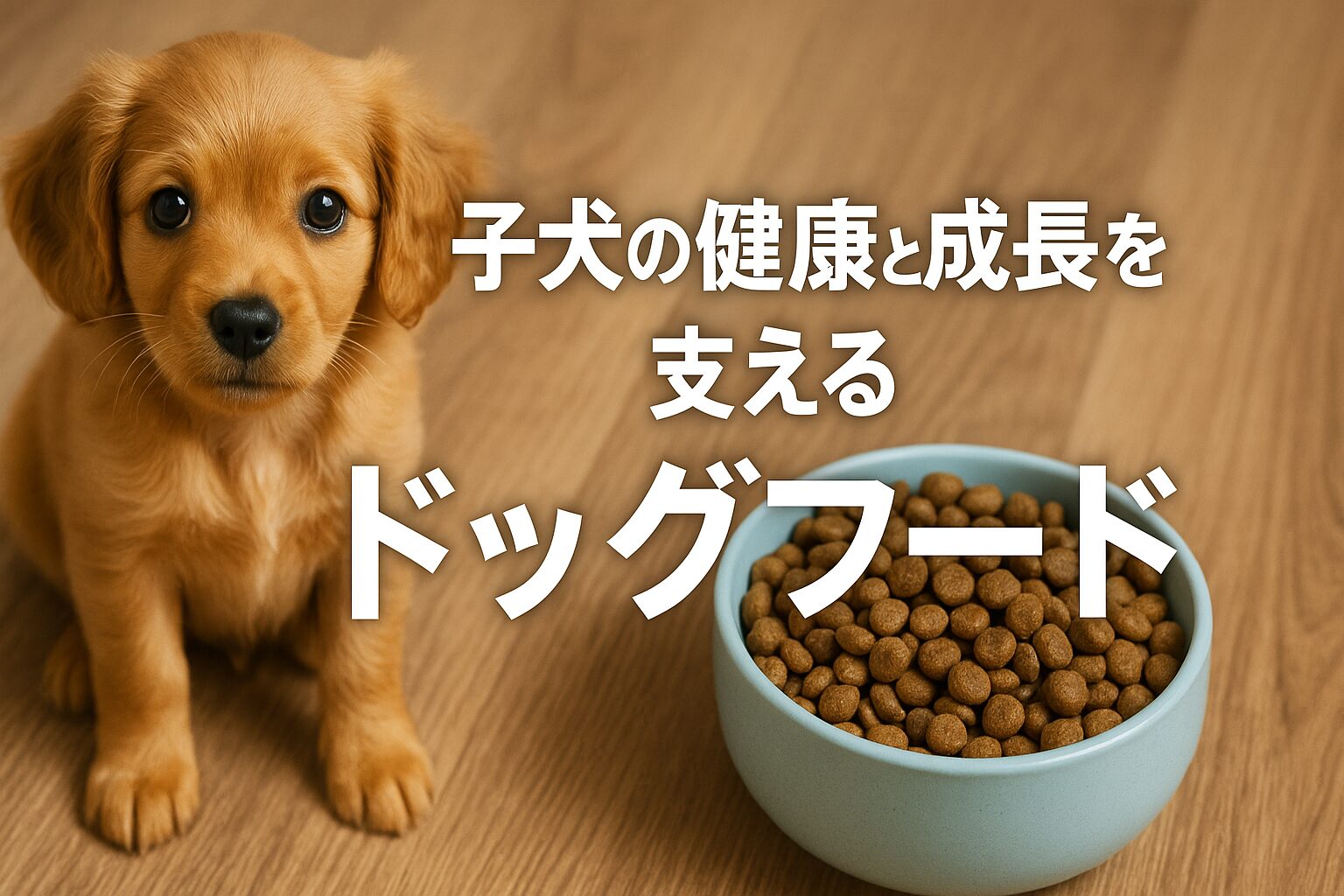 子犬の健康と成長を支えるドッグフード