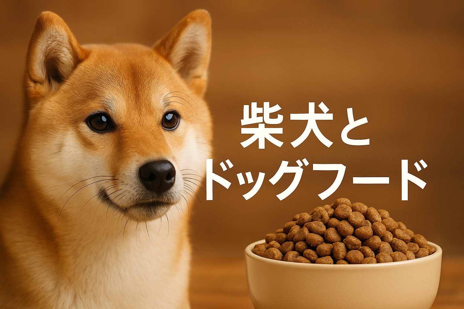 柴犬とドッグフード