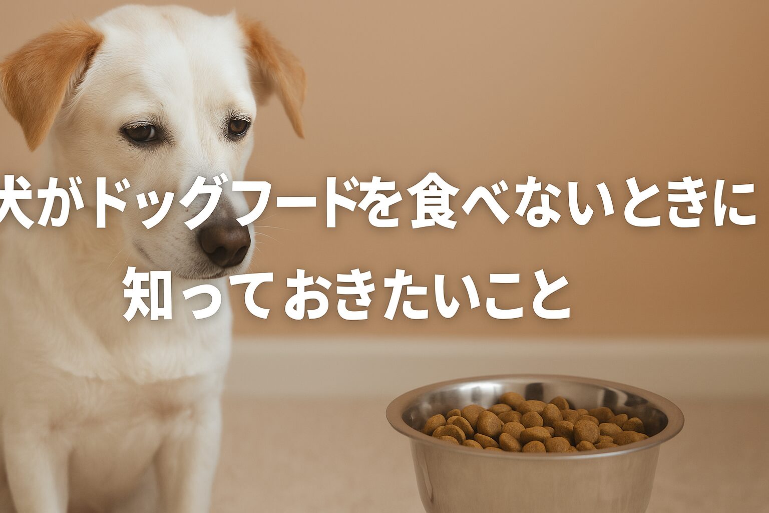 犬がドッグフードを食べないときに知っておきたいこと