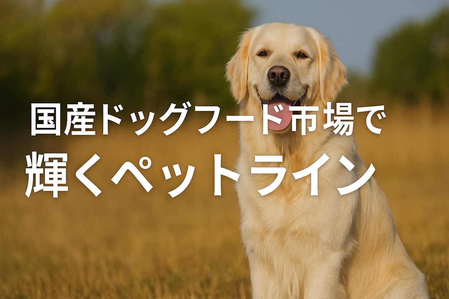 国産ドッグフード市場で輝くペットライン