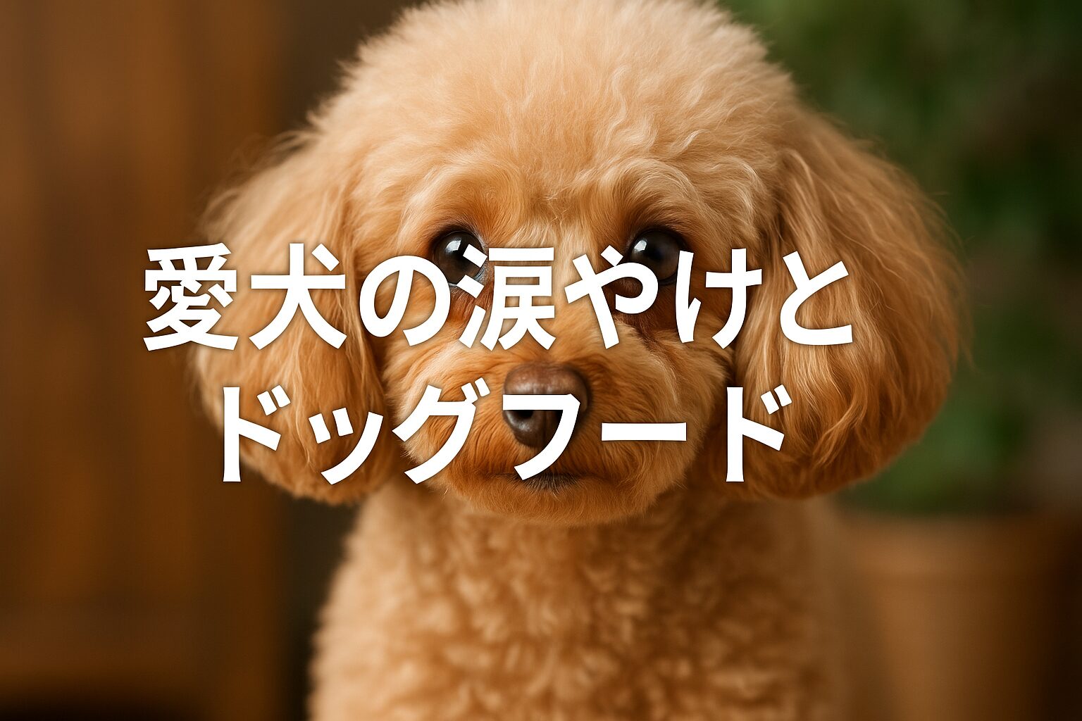 愛犬の涙やけとドッグフード
